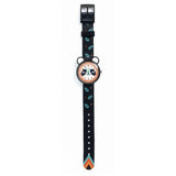 Panda watch by Djeco, entire strap and buckle shown 