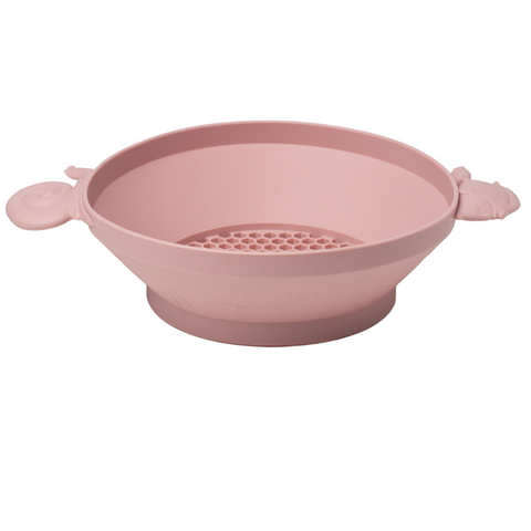 Scrunch Panner (Beach Sieve) - Dusty Rose on white background 