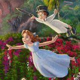 Peter Pan's Neverland, detail of Wendy and Michael 