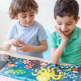 Poppik Panoramic Poster & Stickers - Aquarium, children enjoying poster 