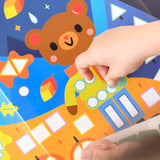 Poppik Panoramic Poster & Stickers - Seasons, close up of bear on poster 