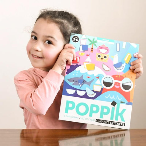 Poster Stickers  Carte du monde - Poppik - little cecile