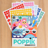 Poppik Panoramic Poster & Stickers - Seasons, pack with stickers emerging 