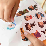 Poppik Poster & Stickers - Famous Women, sticker being removed