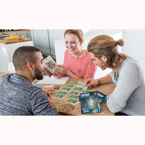 EXIT The Game - The Abandoned Cabin, being played by young adults 