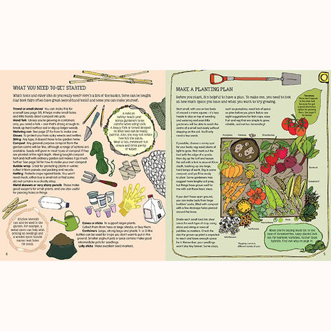 plant sow make and grow, get started page