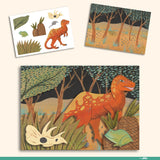 Dino Box mega activity kit, stickers scene