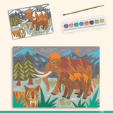 Dino Box mega activity kit, painting mammoths
