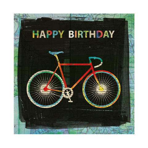 Bicycle Happy Birthday Card 