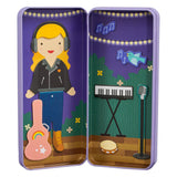 Music Maker - Magnetic Dress Up, open tin and alternate outfit
