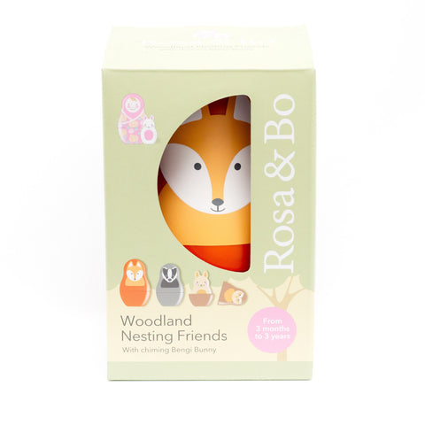 Woodland Nesting Friends (with chiming Bengi Bunny) boxed white background