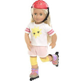 Roll With It (Rollerblading) - Our Generation Accessory, modelled on doll
