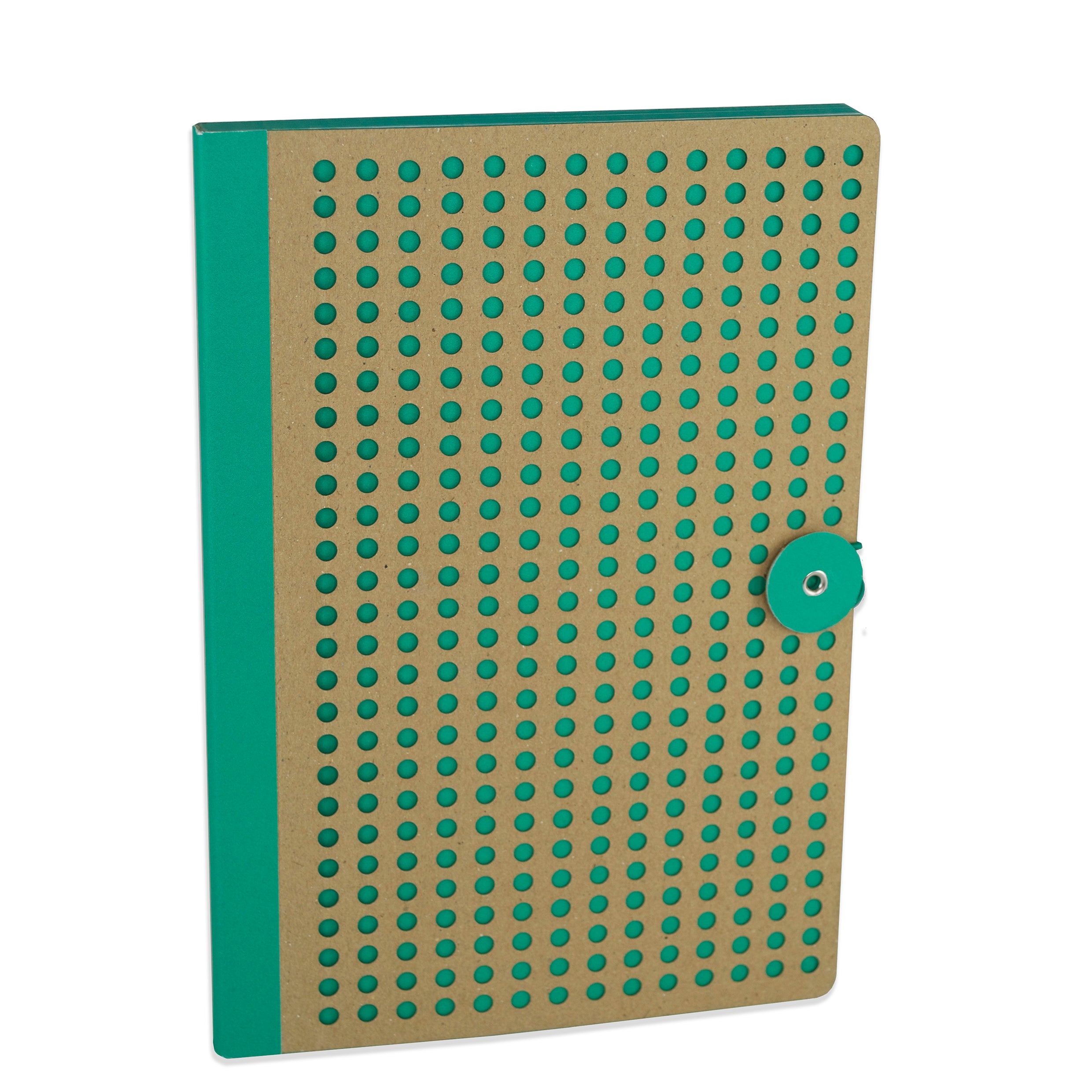Green Neon Kraft Notebook, closed 